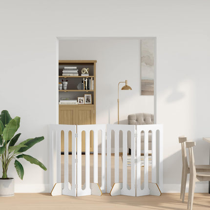 Opvouwbaar Huisdierhek 4 St 201 X 38 X Bewerkt Hout
