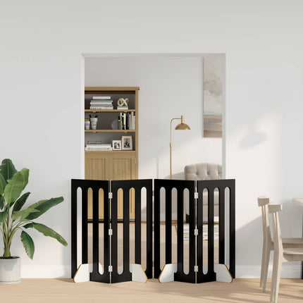 Opvouwbaar Huisdierhek 4 St 201 X 38 X Bewerkt Hout