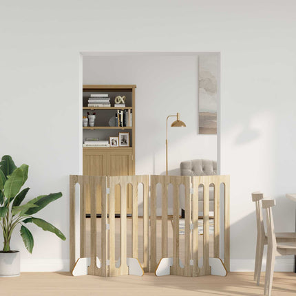 Opvouwbaar Huisdierhek 4 St 201 X 38 X Bewerkt Hout