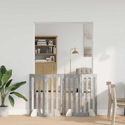 Opvouwbaar Huisdierhek 4 St 201 X 38 X Bewerkt Hout