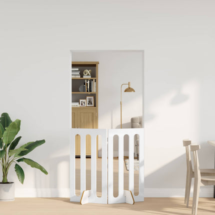 Opvouwbaar Huisdierhek 4 St 201 X 38 X Bewerkt Hout