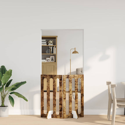 Opvouwbaar Huisdierhek 4 St 201 X 38 X Bewerkt Hout