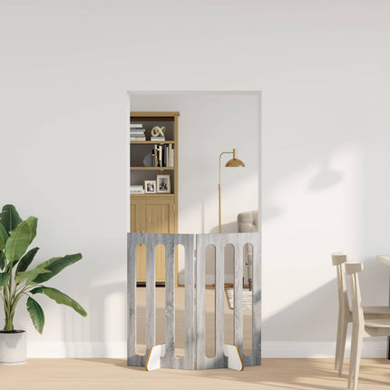 Opvouwbaar Huisdierhek 4 St 201 X 38 X Bewerkt Hout