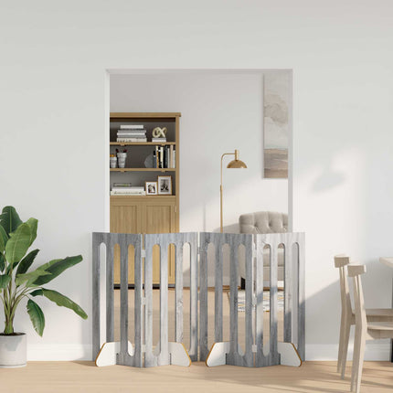 Opvouwbaar Huisdierhek 4 St 201 X 38 X Bewerkt Hout