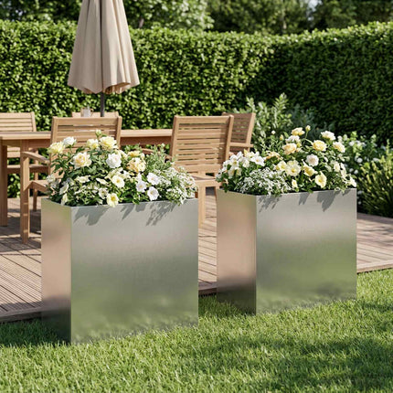 Plantenbak Zilver Gegalvaniseerd Staal