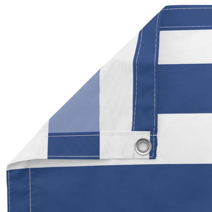 Balkon Scherm Oxford Stof Blauw En Wit