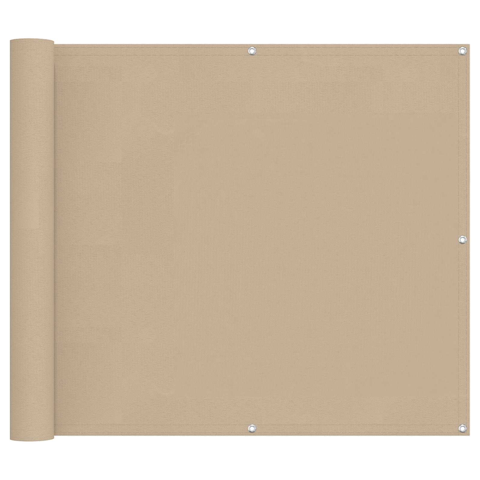Balkon Scherm Pu Gecoat Oxford Alu Beige