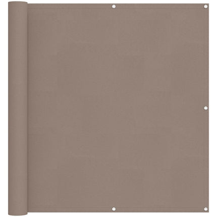 Balkon Scherm Oxford Stof Taupe