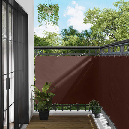 Balkonscherm Oxford Stof Bruin