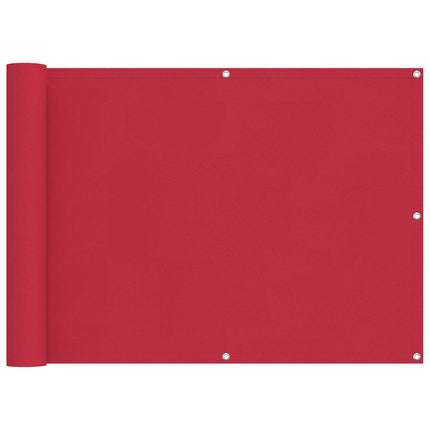Balkon Scherm Pu Gecoat Oxford Alu Bordeauxrood