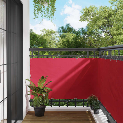 Balkon Scherm Pu Gecoat Oxford Alu Bordeauxrood
