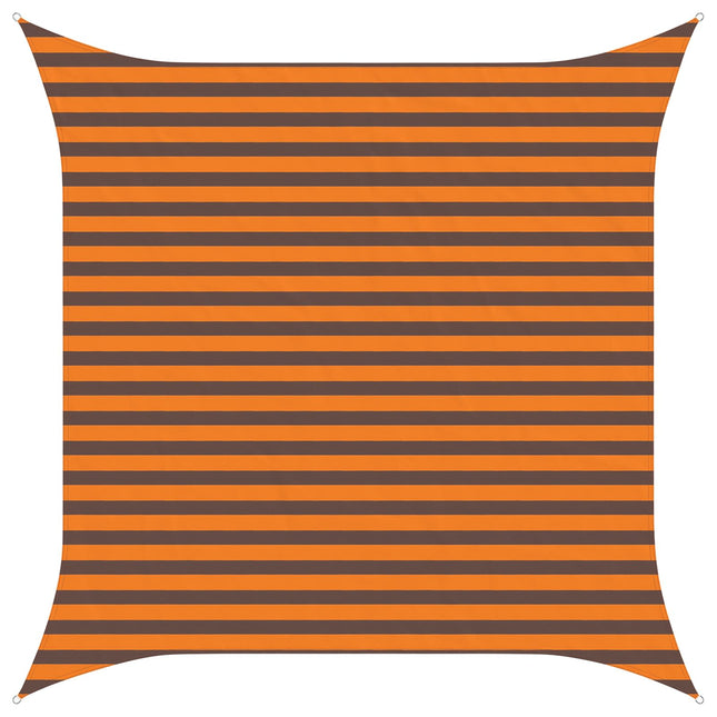 Zonneschaduwzeil 100% Polyester Oxford Oranje En Bruin
