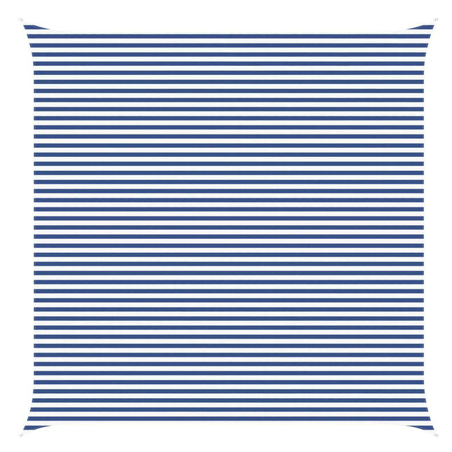 Zonneschaduwzeil 100% Polyester Oxford Blauw En Wit