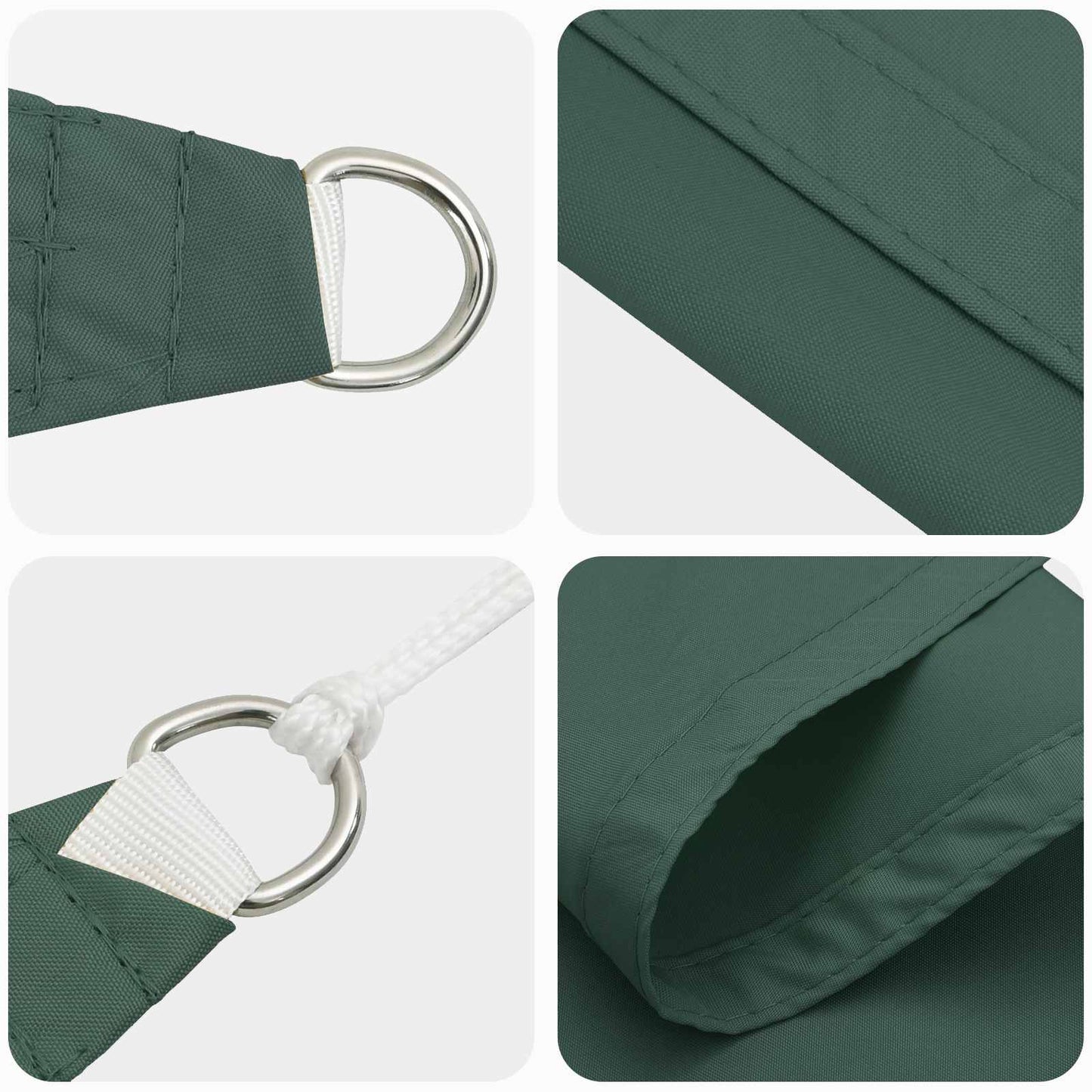 Zonneschaduwzeil 100% Polyester Oxford Donkergroen