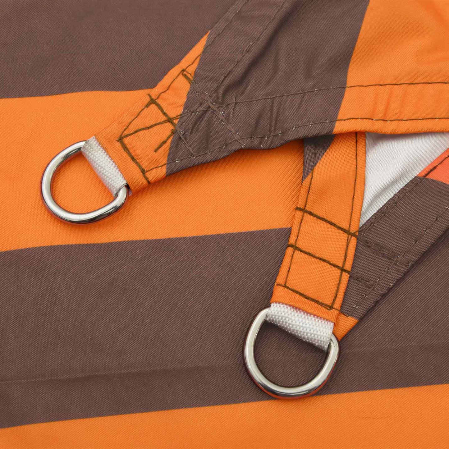 Zonneschaduwzeil 6 X 2 M 100% Polyester Oxford Oranje En Bruin