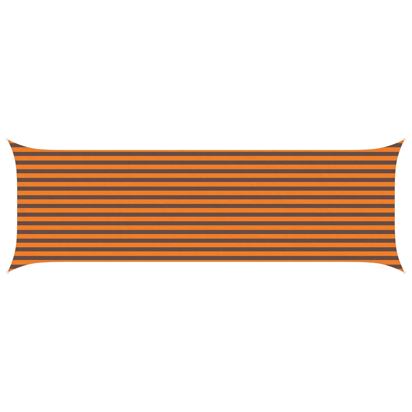 Zonneschaduwzeil 6 X 2 M 100% Polyester Oxford Oranje En Bruin
