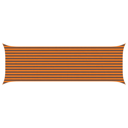 Zonneschaduwzeil 6 X 2 M 100% Polyester Oxford Oranje En Bruin