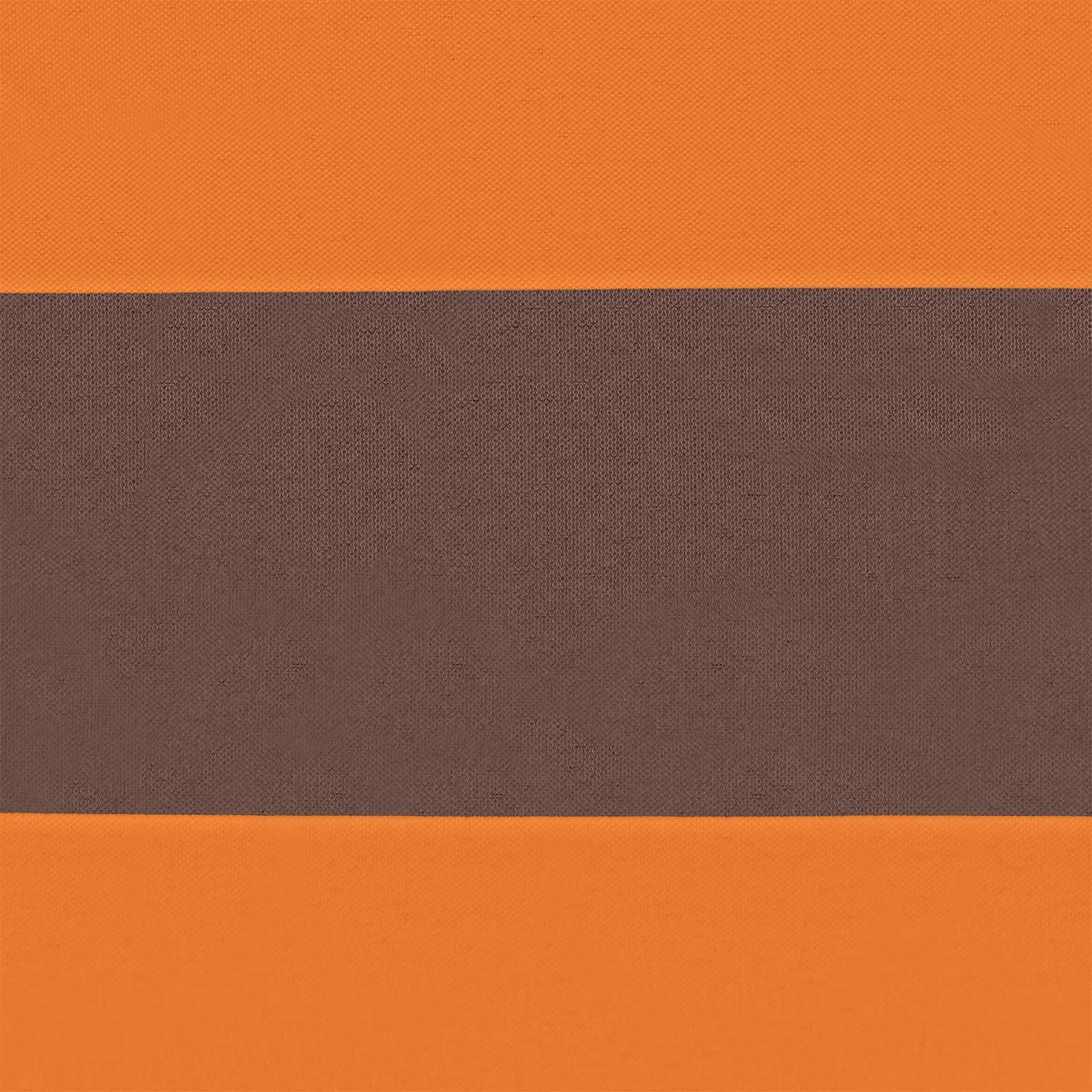 Zonneschaduwzeil 6 X 2 M 100% Polyester Oxford Oranje En Bruin