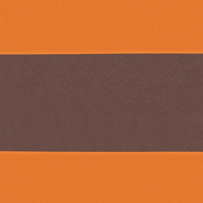 Zonneschaduwzeil 6 X 2 M 100% Polyester Oxford Oranje En Bruin