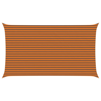 Zonneschaduwzeil 7 X 4 M 100% Polyester Oxford Oranje En Bruin