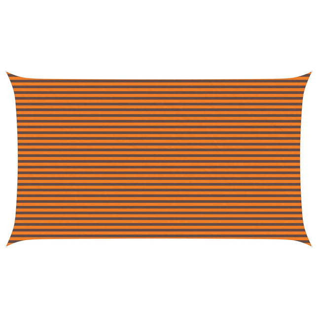 Zonneschaduwzeil 7 X 4 M 100% Polyester Oxford Oranje En Bruin