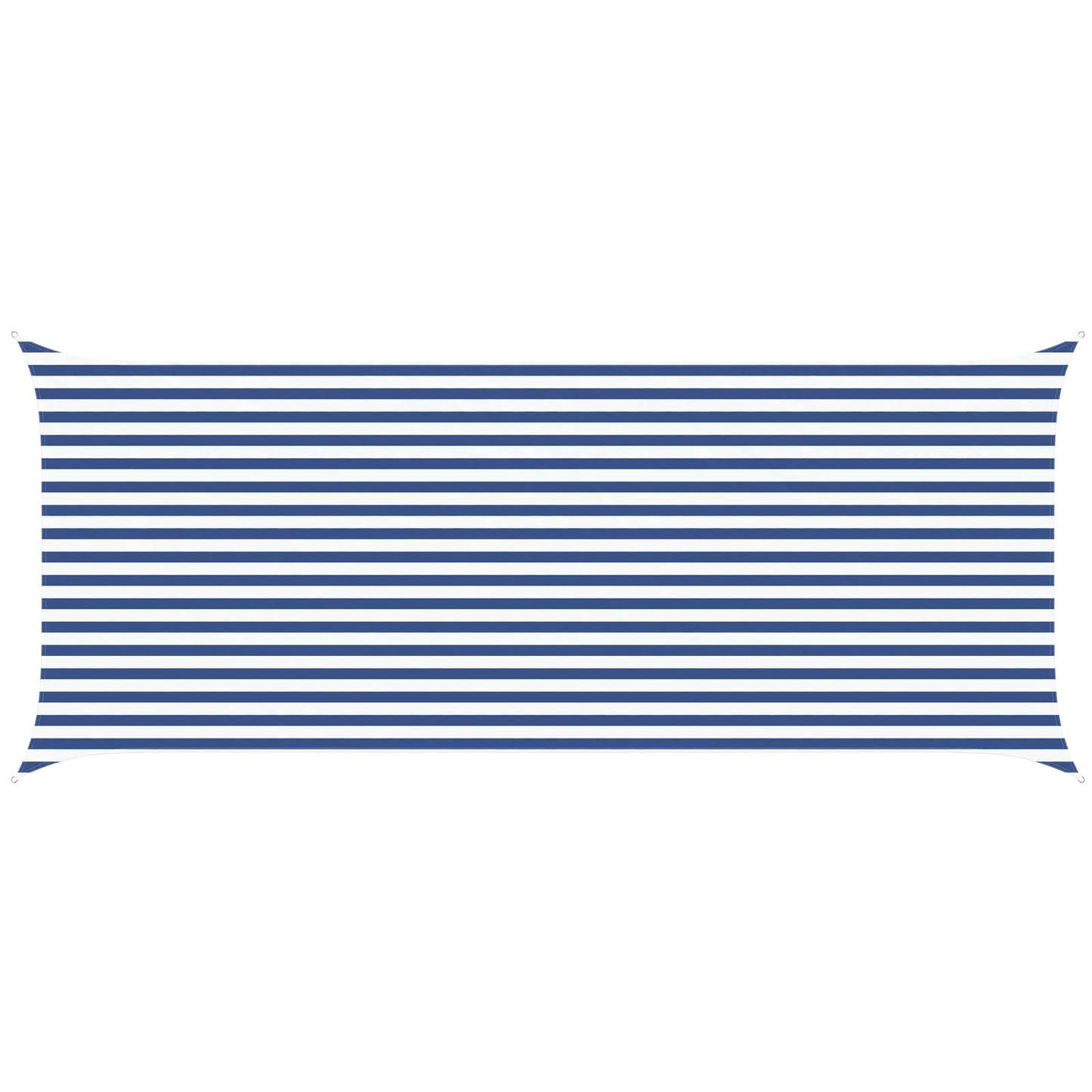 Zonneschaduwzeil 6 X 2,5 M 100% Polyester Oxford Blauw En Wit