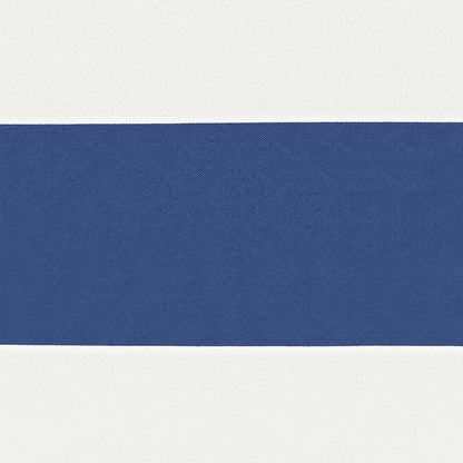 Zonneschaduwzeil 6 X 2,5 M 100% Polyester Oxford Blauw En Wit