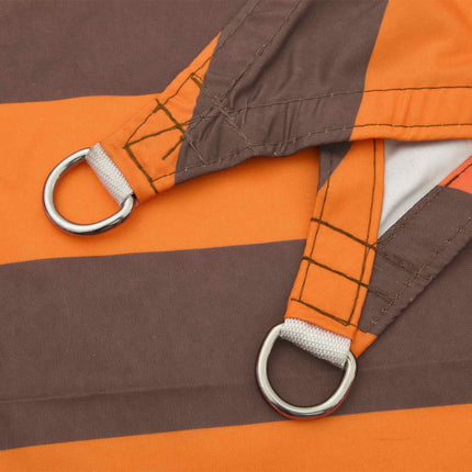Zonneschaduwzeil Oranje En Bruin