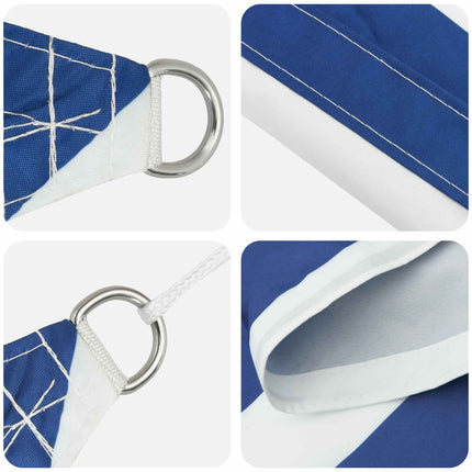 Zonneschaduwzeil 100% Polyester Oxford Blauw En Wit