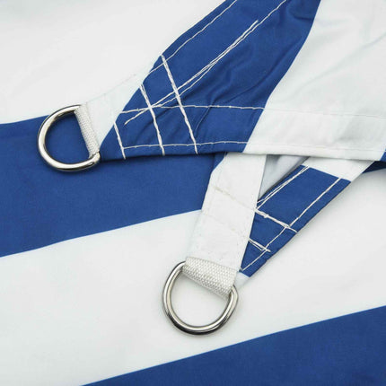 Zonneschaduwzeil 100% Polyester Oxford Blauw En Wit