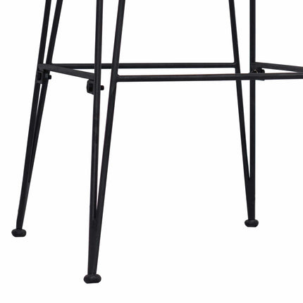 Eetkamerstoel 2 Pcs 41 X 55 X 85 Cm Rattan En Staal