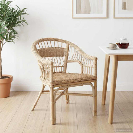 Stapelstoel 60 X 60 X 81 Cm Rattan