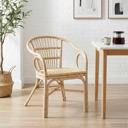 Stapelstoel 58 X 60 X 81 Cm Rattan