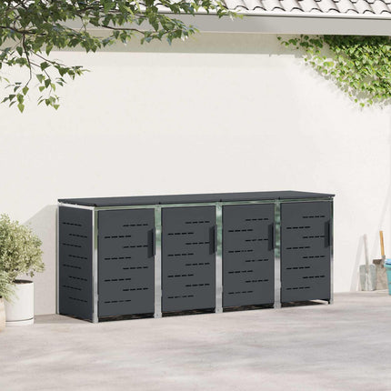 Containerombouw For 2 Bins 240L Roestvrij Staal