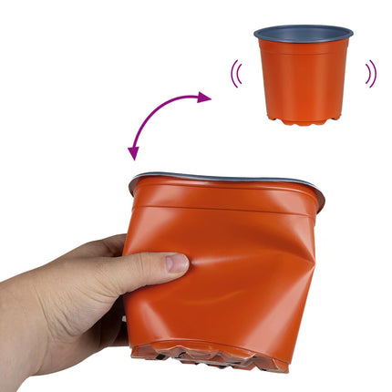 Bloempot 50 Pcs Terracotta Ø 15 X 13 Cm Kunststof
