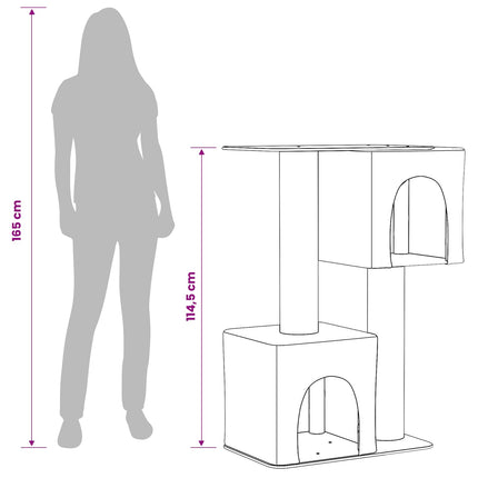 Kattenboom Met Sisal Krabpalen 114 Cm