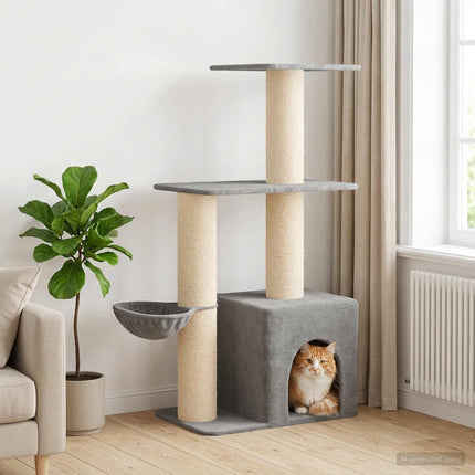Kattenboom Met Sisal Krabpalen 133 Cm