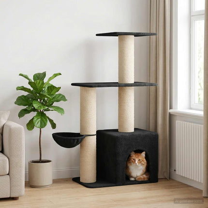 Kattenboom Met Sisal Krabpalen 133 Cm