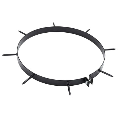 Grasbeluchter Klem Met Spikes 5 Pcs Zwart Ø 300 Mm Ijzer