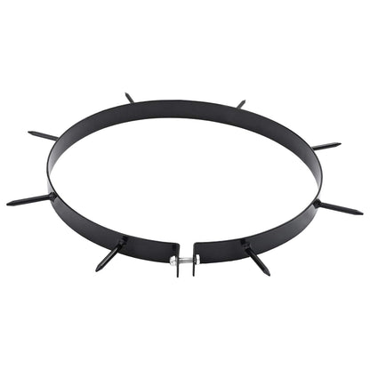 Grasbeluchter Klem Met Spikes 5 Pcs Zwart Ø 300 Mm Ijzer