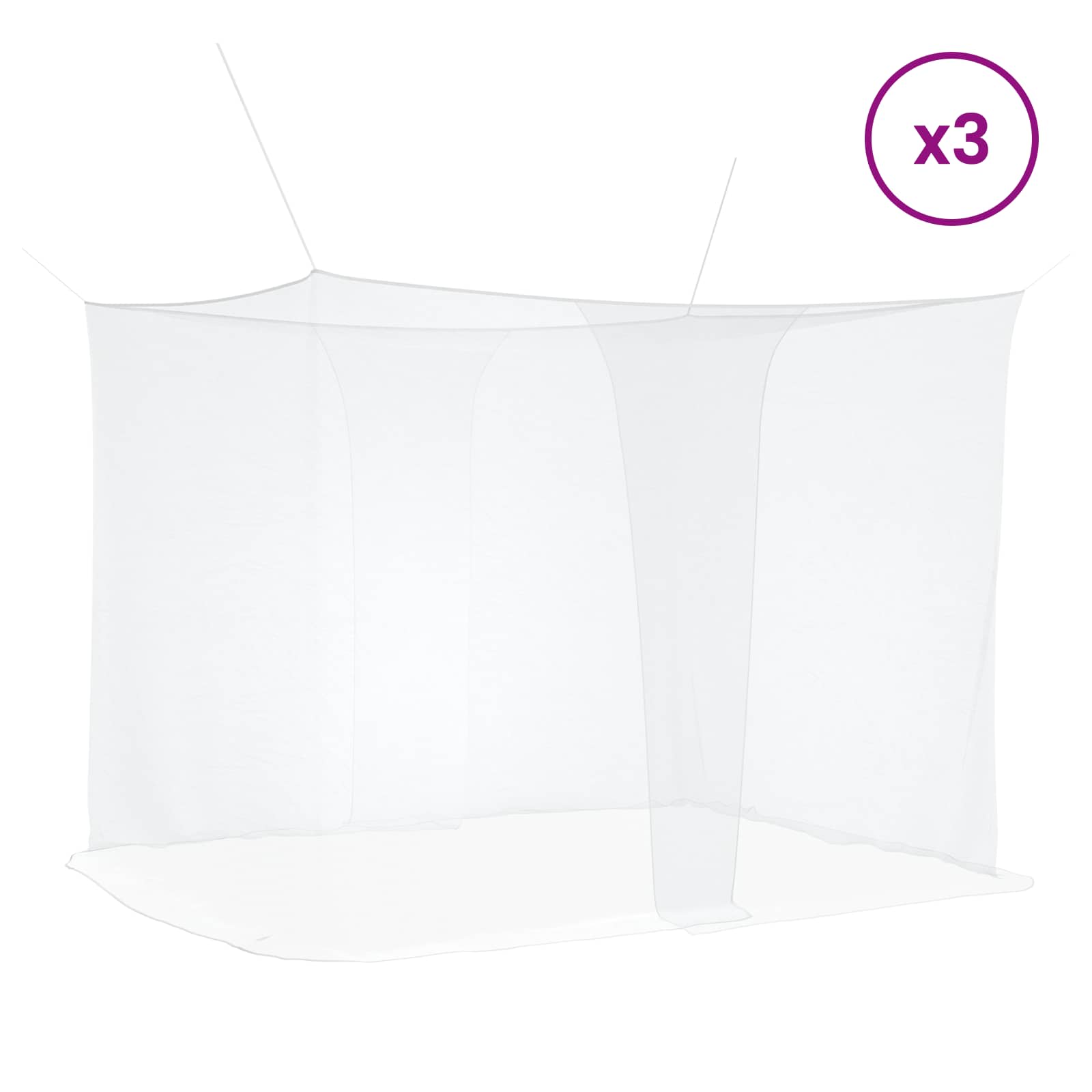 Muggennetje Voor Bed 156 Gaas 3 Pcs Polyester