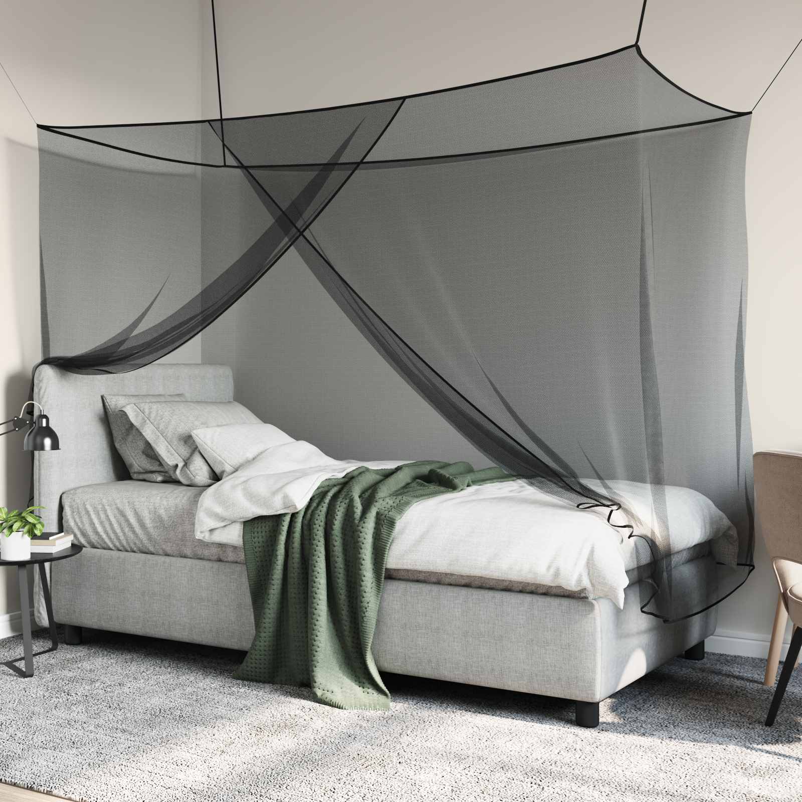 Muggennetje Voor Bed 156 Gaas 3 Pcs Polyester