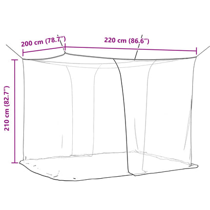 Muggennetje Voor Bed 156 Gaas 3 Pcs Polyester