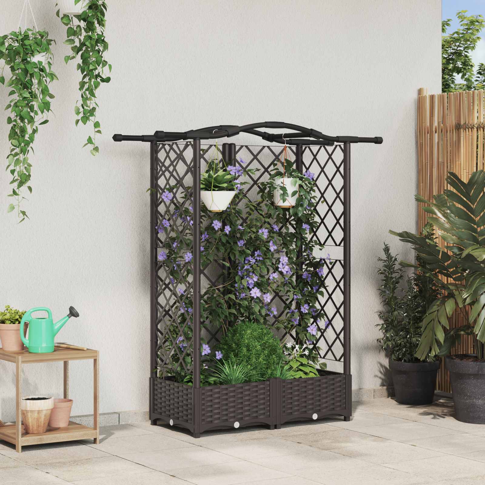 Verhoogd Bed Met Trellis En Dak Pp