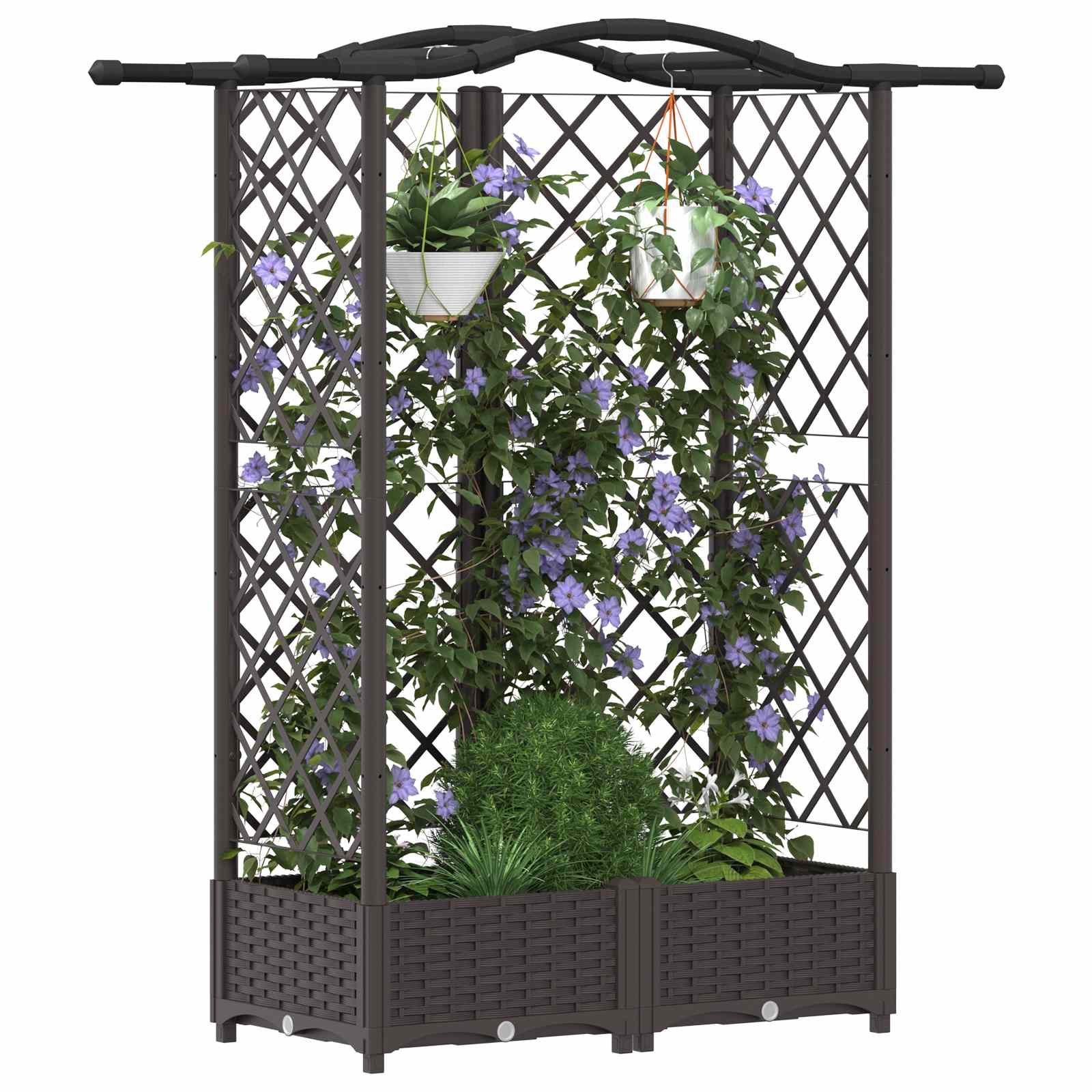 Verhoogd Bed Met Trellis En Dak Pp