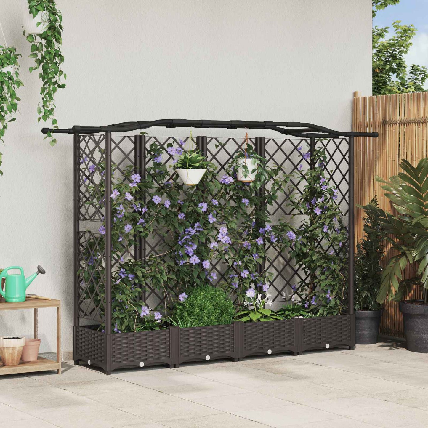 Verhoogd Bed Met Trellis En Dak Pp