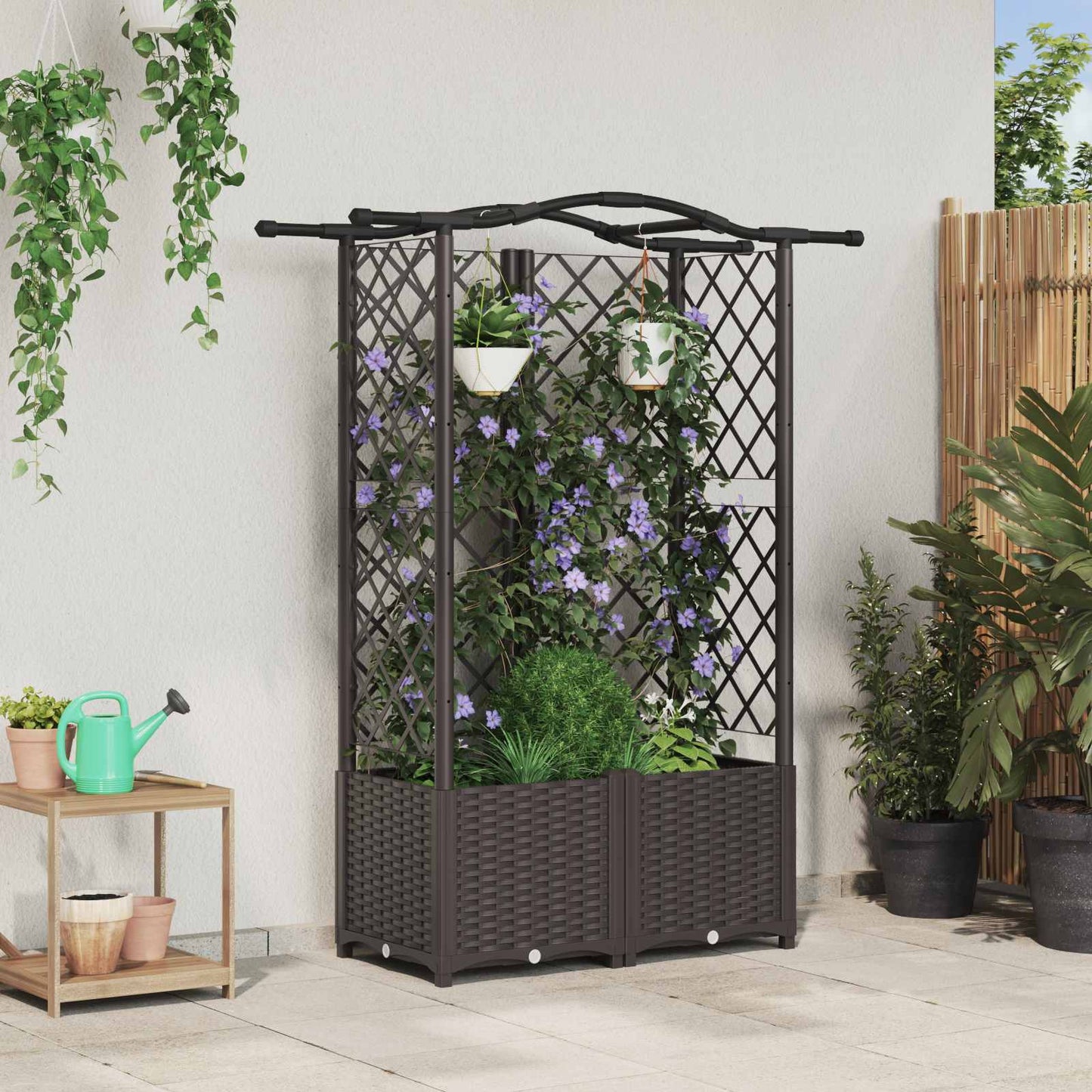 Verhoogd Bed Met Trellis En Dak Pp