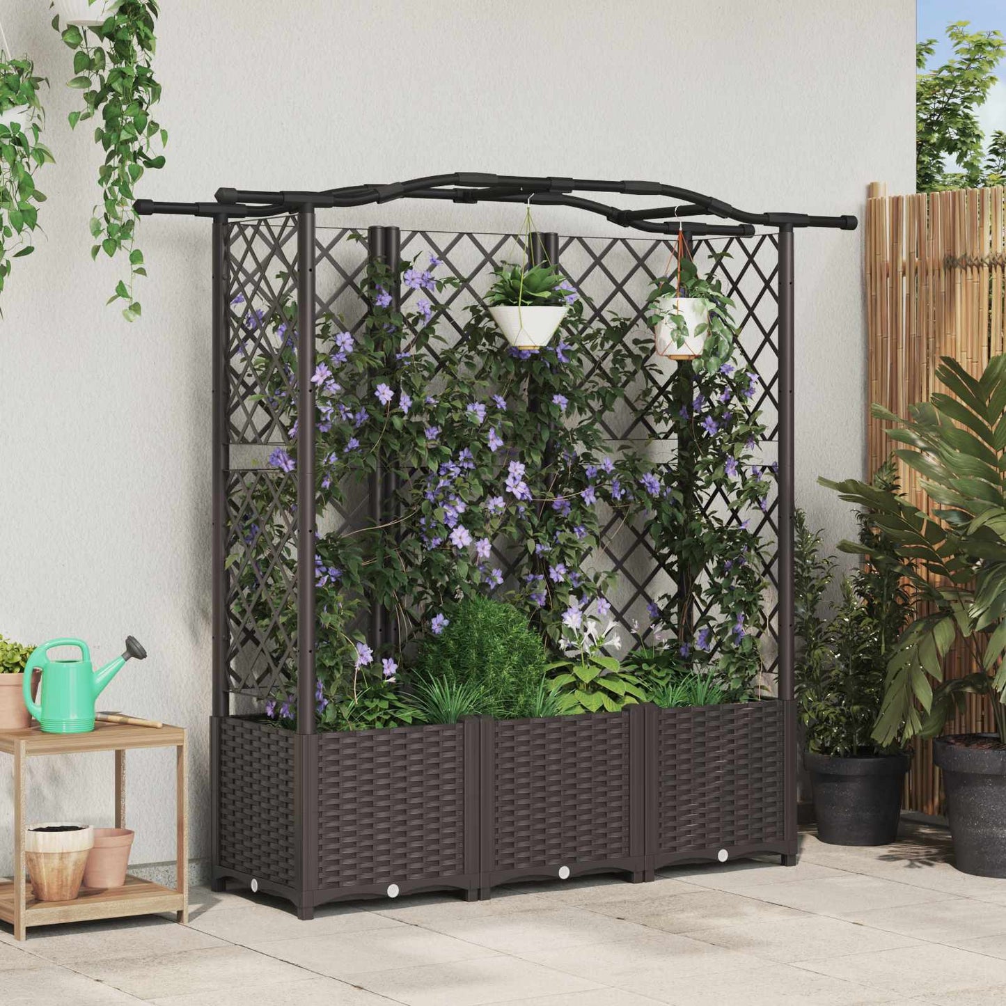 Verhoogd Bed Met Trellis En Dak Pp