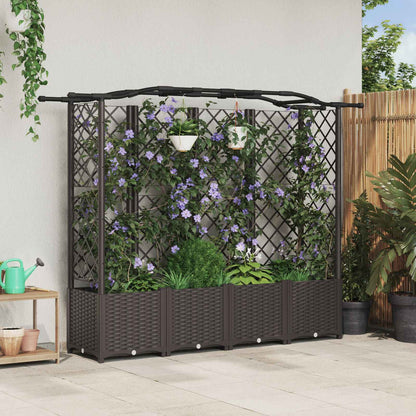 Verhoogd Bed Met Trellis En Dak Pp
