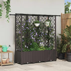 163,5 x 40 x 138 cm / met een plat dak (3 zijkanten trellis)